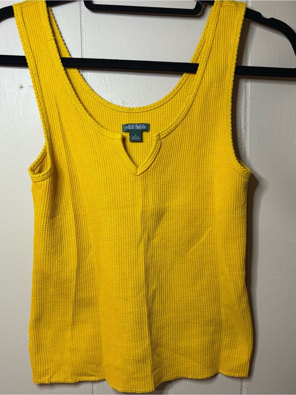 wild fable Bright Yellow Knit Tank Top